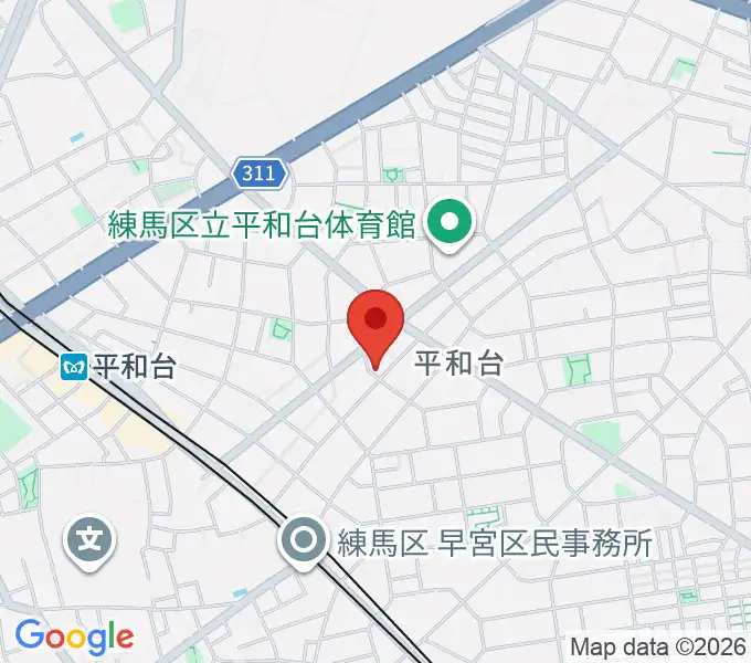 みつほし音楽教室の地図