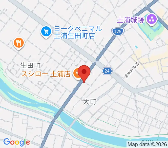 MUSIC PLANT土浦店の地図