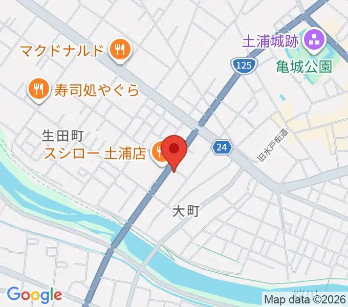 MUSIC PLANT土浦店の地図