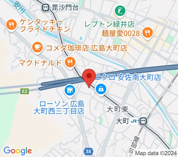 音楽館ピアノプラザ広島店の地図