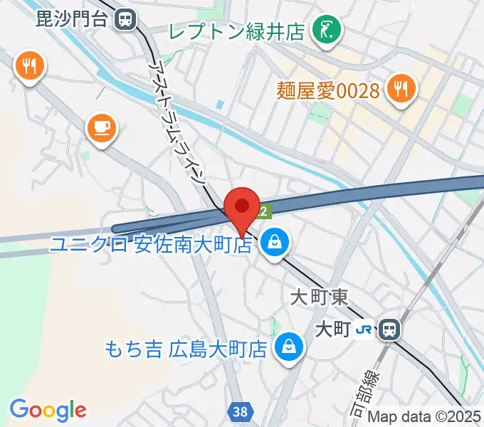 音楽館ピアノプラザ広島店の地図