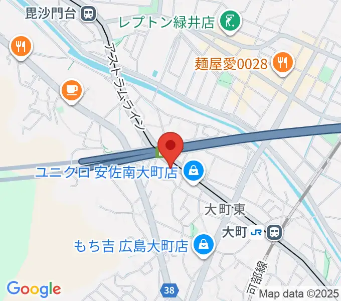 音楽館ピアノプラザ広島店の地図