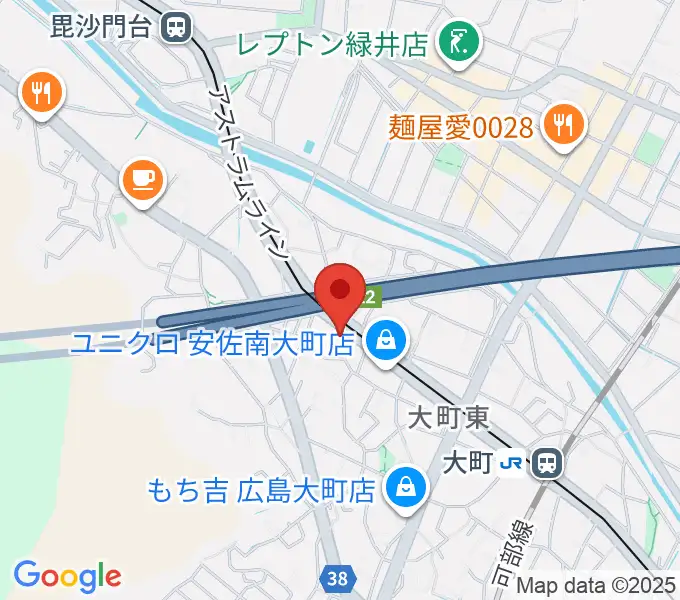 音楽館ピアノプラザ広島店の地図