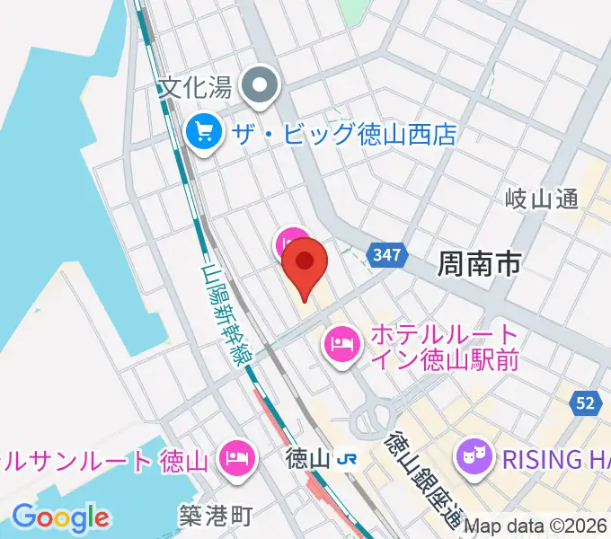 POPS-K 周南ロック館の地図