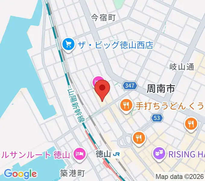 POPS-K 周南ロック館の地図