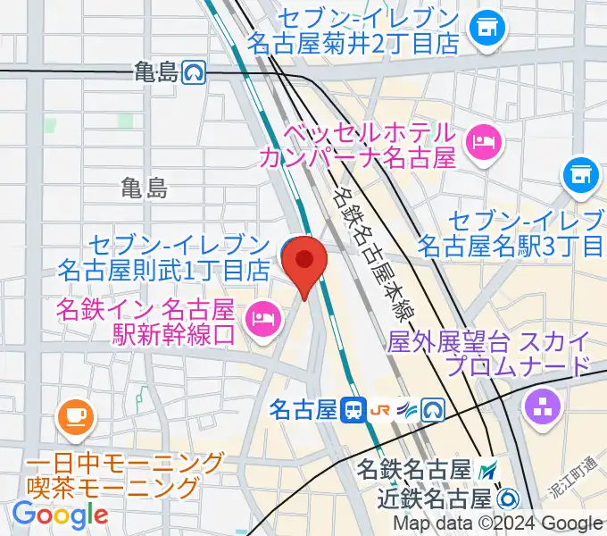 アイズボーカルスクール名古屋駅前校の地図