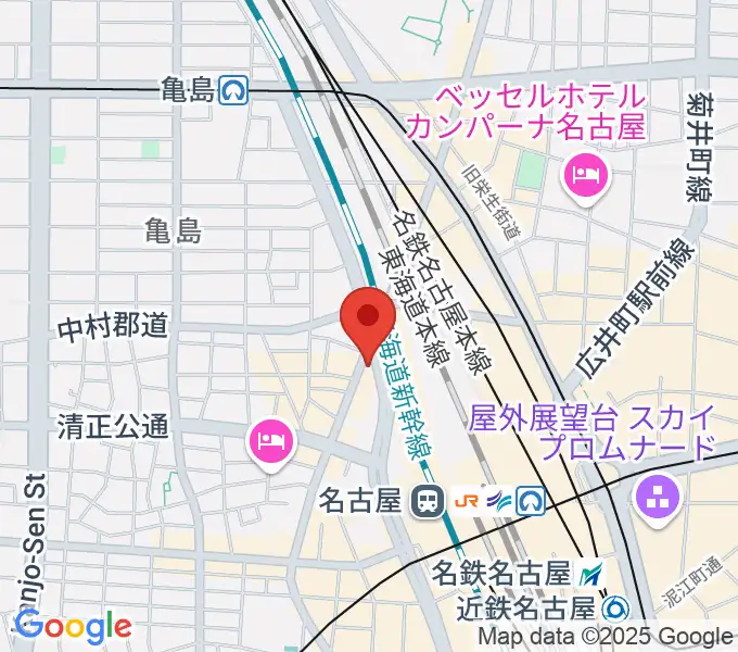 アイズボーカルスクール 名古屋駅前校の地図