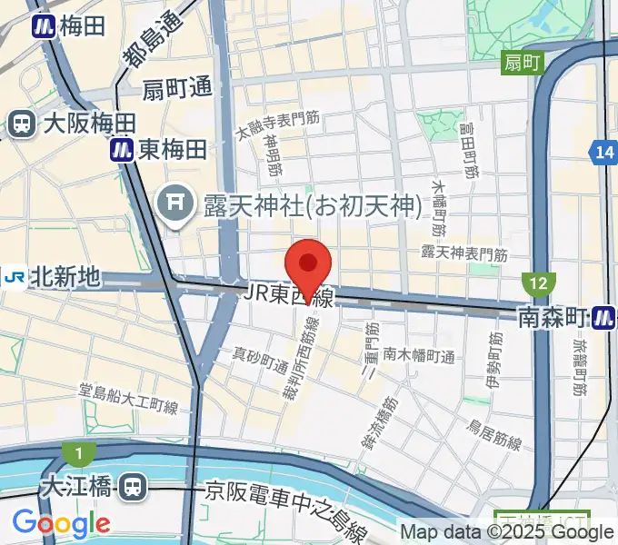 西天満MOERADO(モエラド)の地図