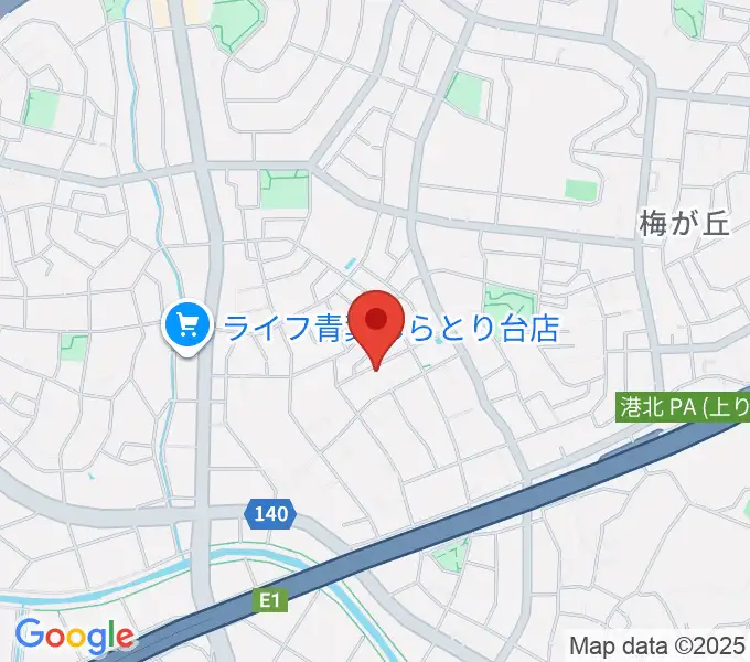 ピアノメンテナンス渡辺の地図