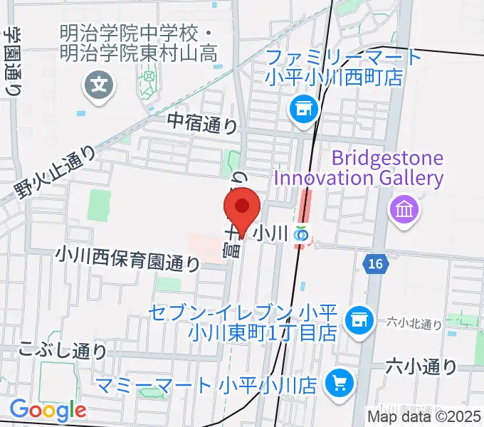 ステラ音楽教室 小川駅前教室の地図