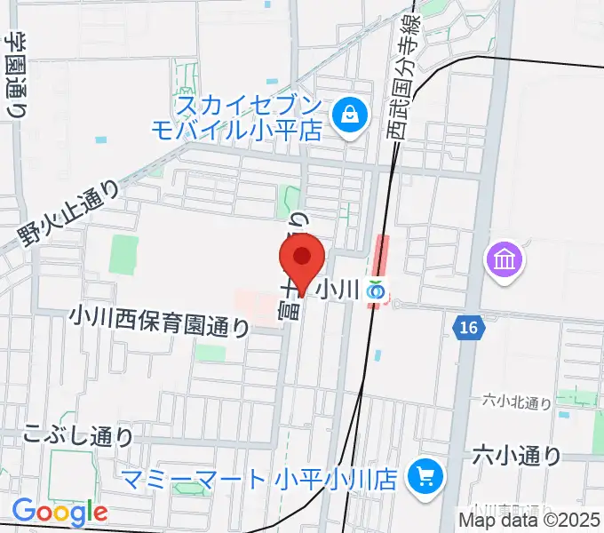 ステラ音楽教室 小川駅前教室の地図