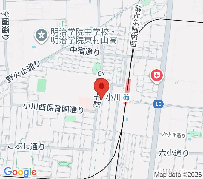 ステラ音楽教室 小川駅前教室の地図