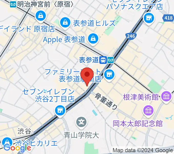 表参道クラシックスペースの地図