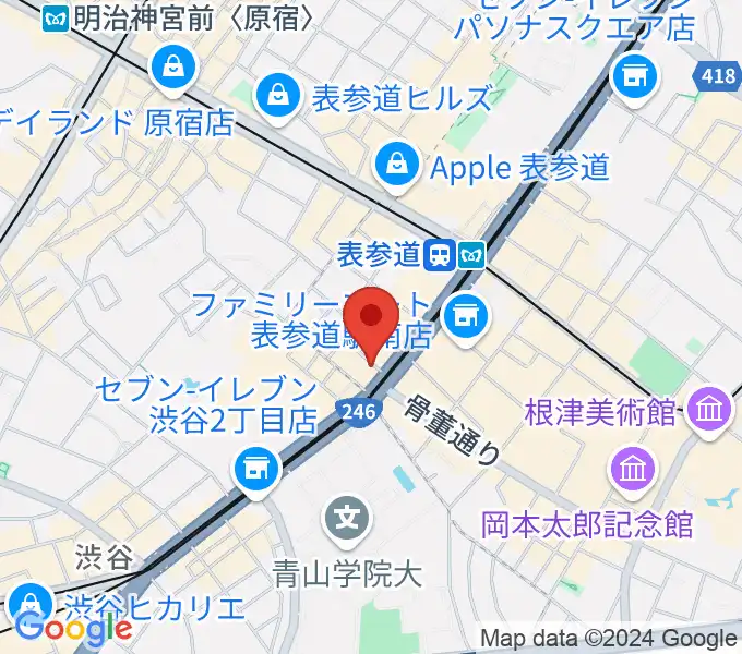 表参道クラシックスペースの地図