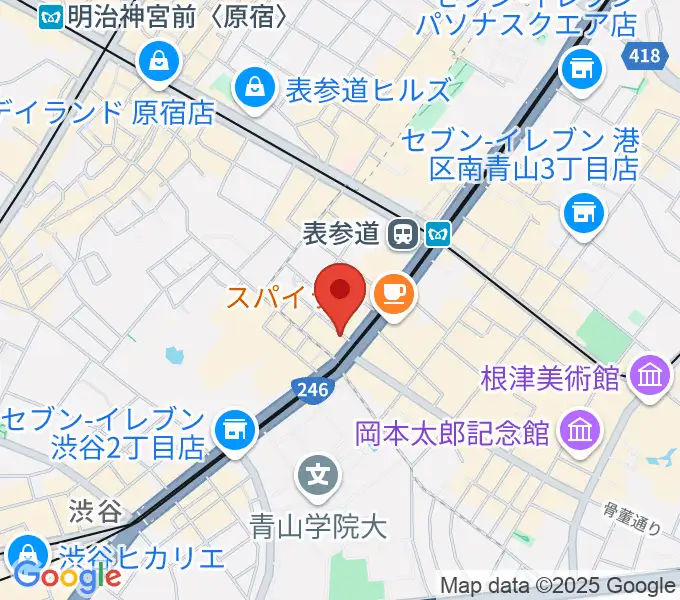 表参道クラシックスペースの地図