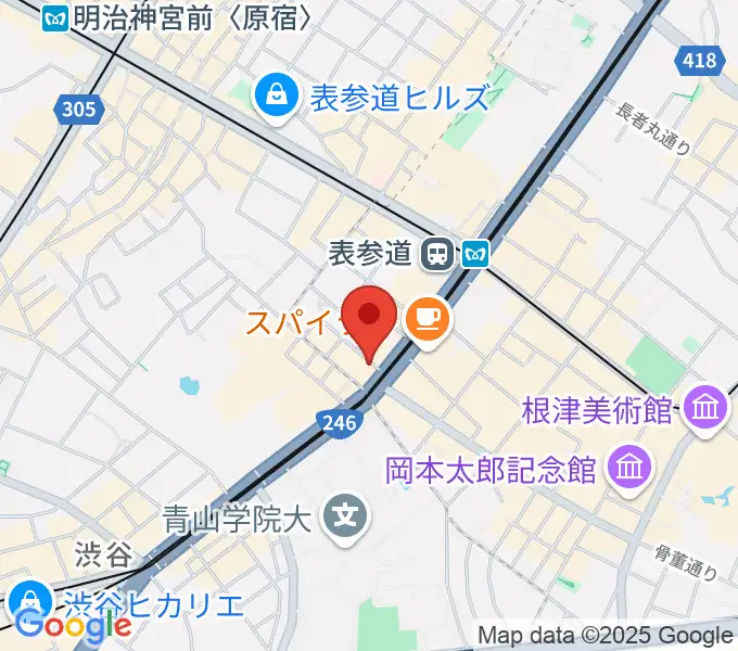 表参道クラシックスペースの地図