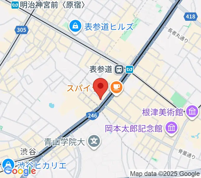 表参道クラシックスペースの地図