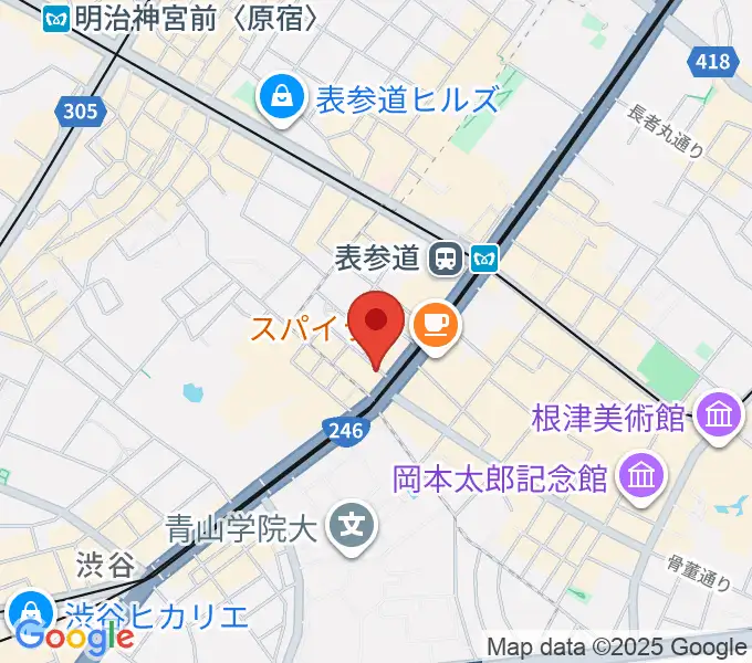 表参道クラシックスペースの地図