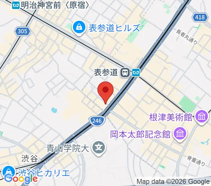 表参道クラシックスペースの地図