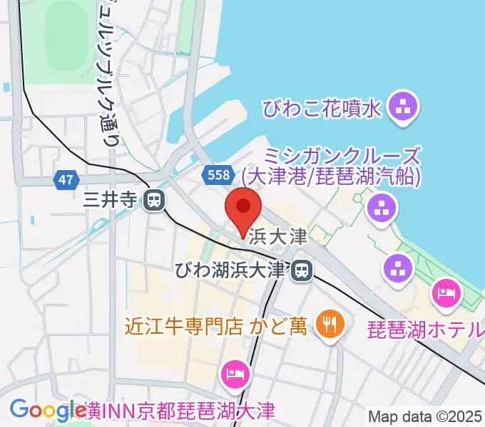 ウッドヴィレッジ中古楽器買取の地図