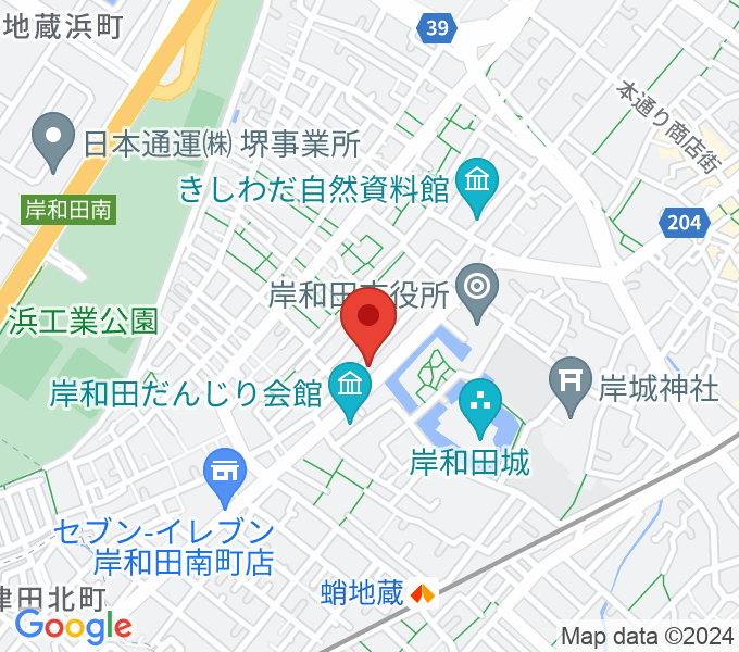 民の謡 岸和田店の場所
