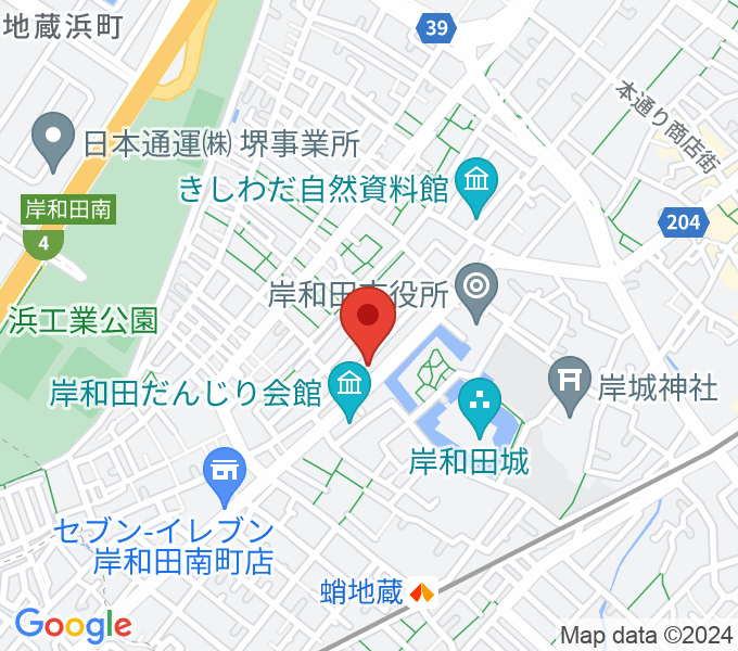 民の謡 岸和田店の場所