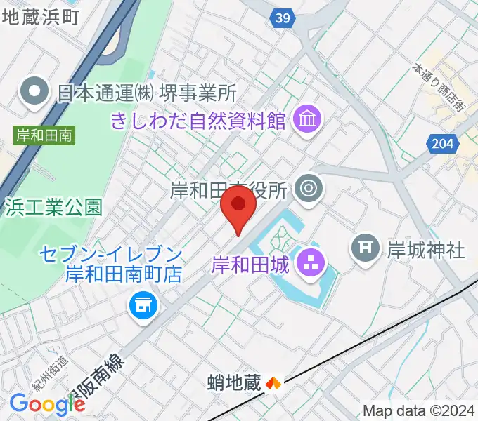 民の謡 岸和田店の地図