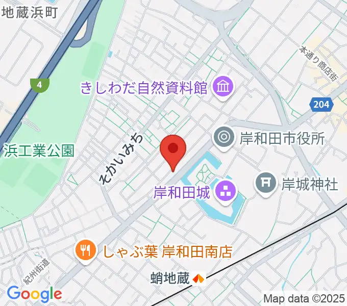 民の謡 岸和田店の地図