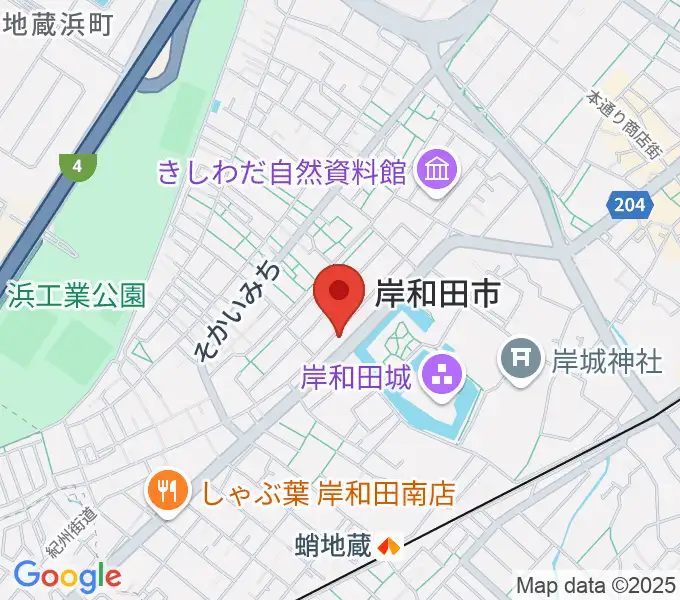 民の謡 岸和田店の地図