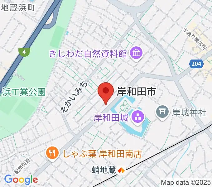 民の謡 岸和田店の地図