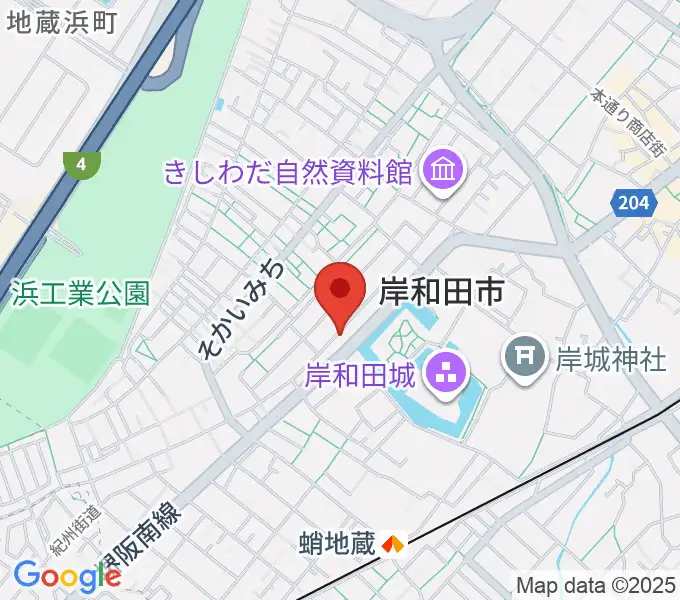 民の謡 岸和田店の地図