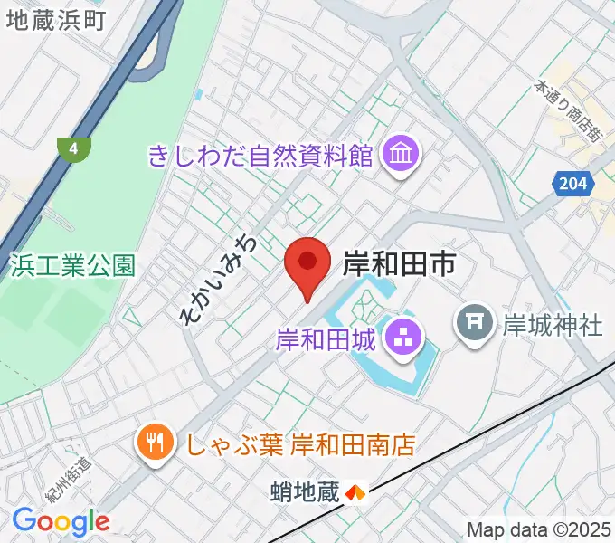 民の謡 岸和田店の地図
