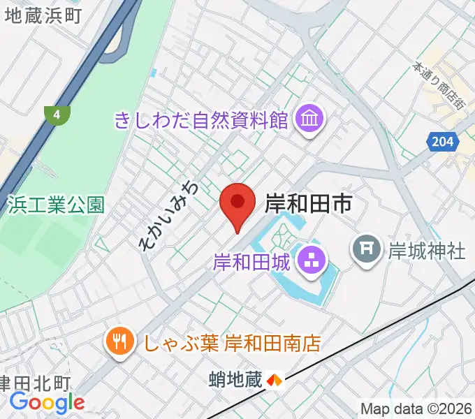 民の謡 岸和田店の地図