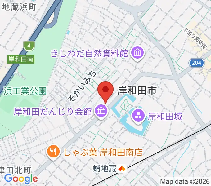 民の謡 岸和田店の地図