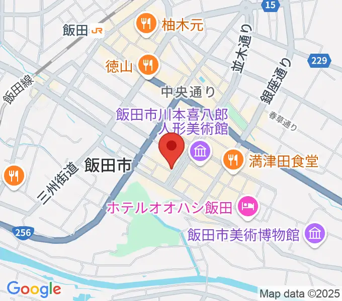 飯田CANVASの地図