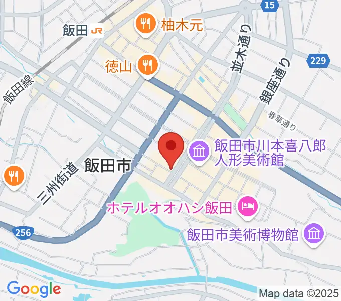 飯田CANVASの地図