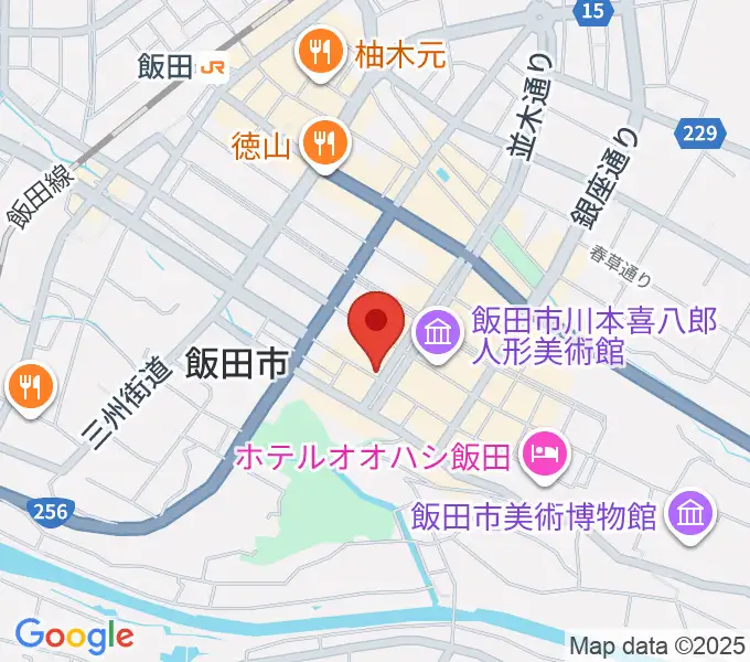 飯田CANVASの地図