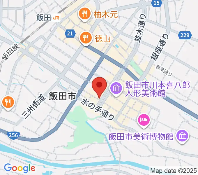 飯田CANVASの地図