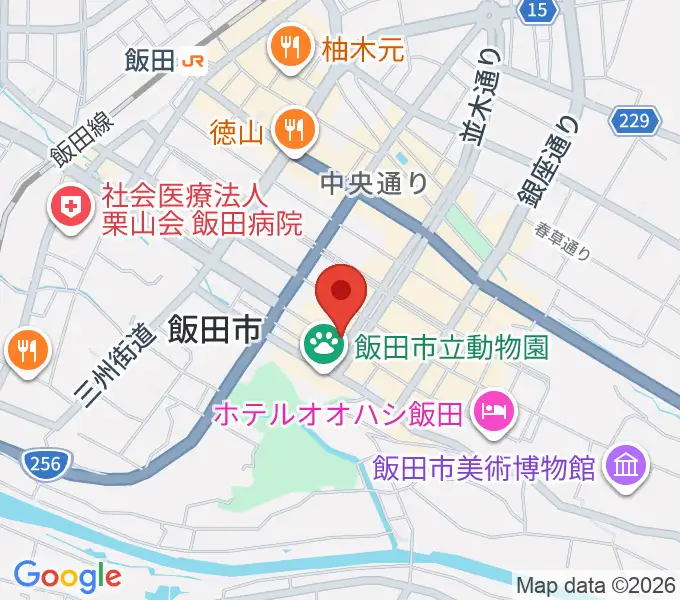 飯田CANVASの地図