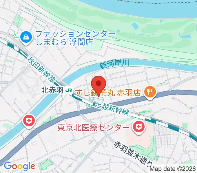 東京音楽学院 北赤羽駅前校の地図