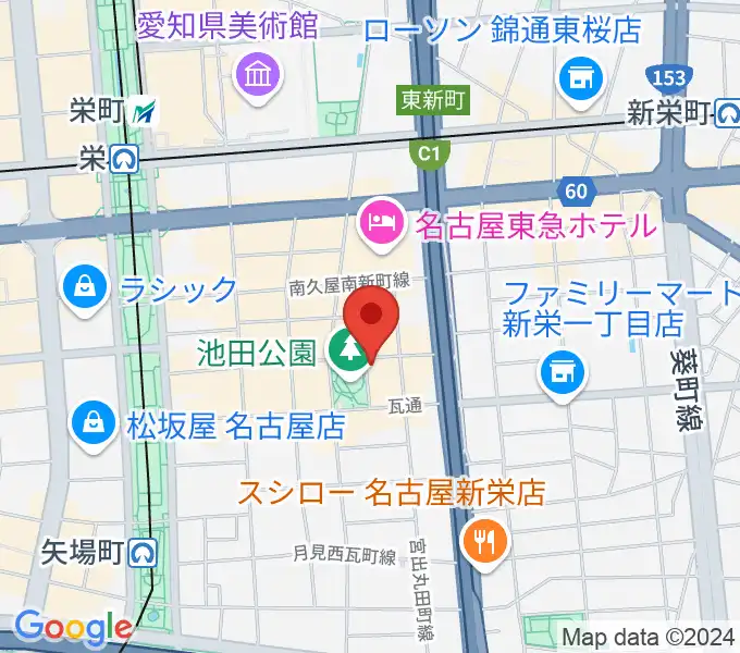 名古屋レッドドラゴンの地図