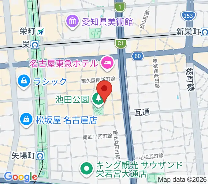 名古屋レッドドラゴンの地図