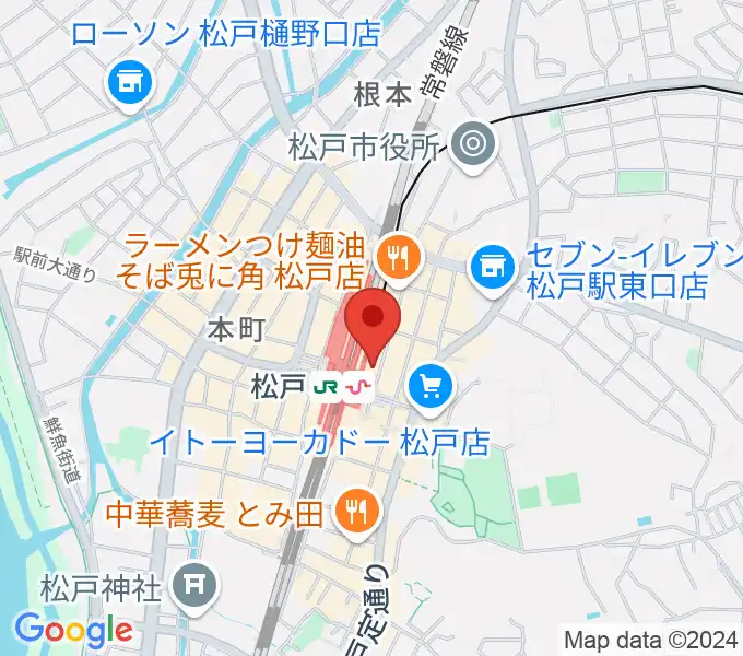 伊藤楽器 松戸店の地図