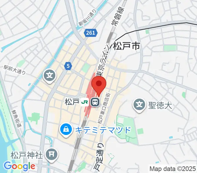 伊藤楽器 松戸店の地図