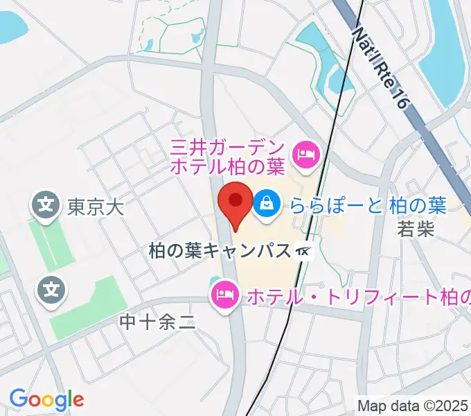 伊藤楽器ららぽーと柏の葉センターの地図