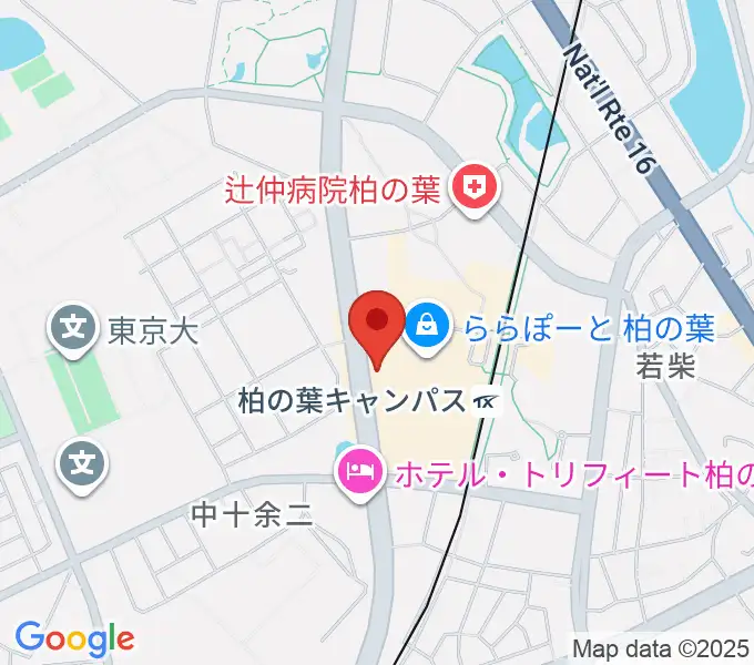 伊藤楽器ららぽーと柏の葉センターの地図