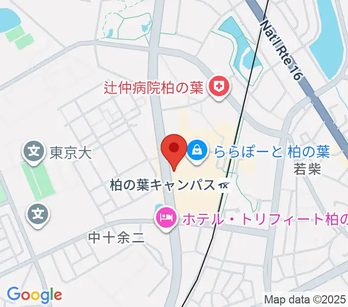 伊藤楽器ららぽーと柏の葉センターの地図