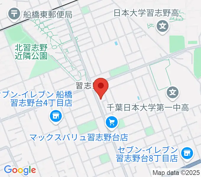 伊藤楽器 ピアノシティ北習志野の地図