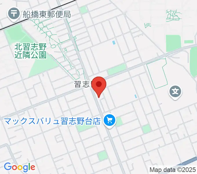 伊藤楽器 ピアノシティ北習志野の地図