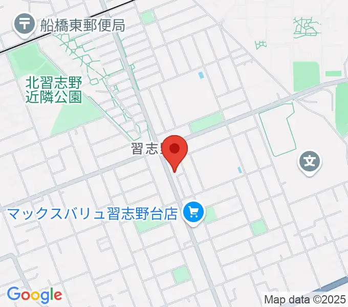 伊藤楽器 ピアノシティ北習志野の地図